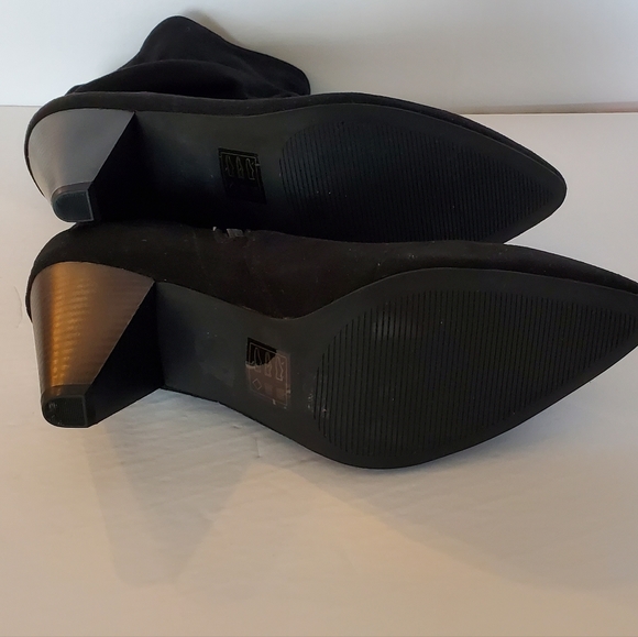 Ladies slouch suede effect boot - Picture 3 of 3